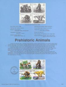 U.S. Souvenir Page SP1208 Prehistoric Animals 3080a  P521