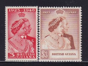 Br Guiana Scott #'s 244 - 245 VF light hinged nice colors cv $ 25 ! see pic !