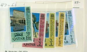 QATAR #47-52, Mint Never Hinged, Scott $23.00