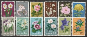 Japan 1961 Sc 712-23 set MNH**