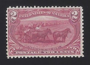 US #286 1898 Copper Red Wmk 191 Perf 12 MNH F-VF Scv $72.50