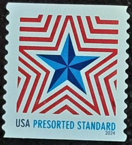 US Scott # 5832; used, uncancelled (10c) pre-sort Srars from 2024; Superb; off p