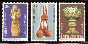 Cyprus Scott 445-47 MNHOG - 1976 EUROPA Issue - SCV $2.75