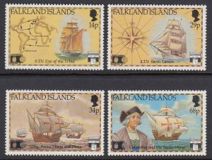 Falkland Islands 545-8 Discovery of America mnh