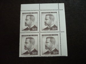 Stamps - Chile - Scott# 355 - Mint Never Hinged Block of 4 Stamps