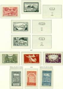 SWITZERLAND Collection 1862-1979 Lighthouse hingeless albums, NH & H, Cat $1,330