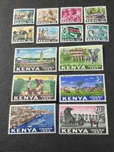 KENYA # 1-14--MINT/HINGED---COMPLETE SET---1963