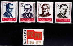 Poland Scott 2308-2312 MNH** Workers Party set