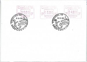 21492  - BELGIUM - POSTAL HISTORY -  FRAMA LABLES on COVER 1989 Dogs