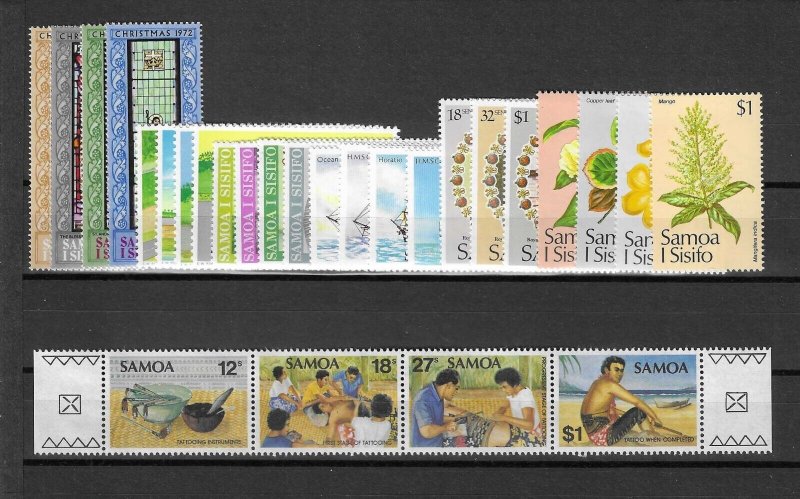 SAMOA 1972/81 Commemorative Sets MNH