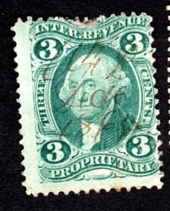 US Revenue  Scott # R18c Proprietary   Lot 200541 -01