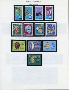 TOKELAU SELECTION OF MINT NEVER HINGED ON ALBUM PAGES AS SHOWN