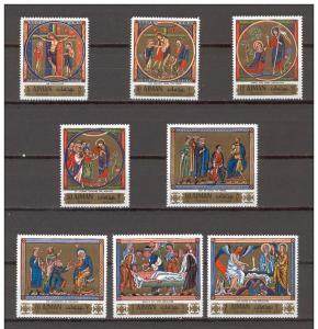 AJMAN 8 SETS EASTER 1970 ART RELIGION