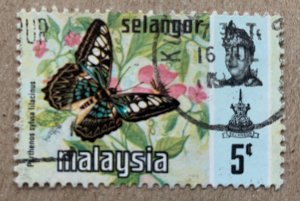 Selangor 1977 Harrison 5c Butterflies, used. Scott 130b, CV $1.50. SG 154