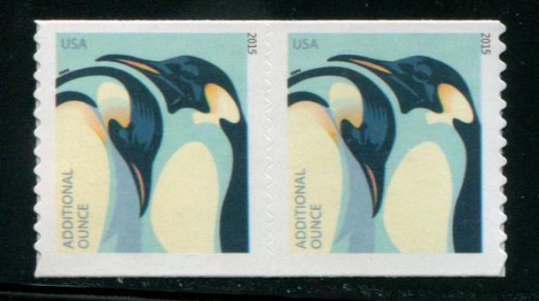 4990 US (22c) Emperor Penguins SA coil, MNH pr