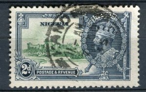 NIGERIA; 1935 early GV Jubilee issue fine used 2d. value fair Postmark