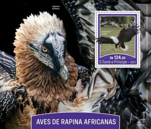 Sao Tome & Principe 2021 MNH African Birds of Prey on Stamps Fish Eagles 1v S/S