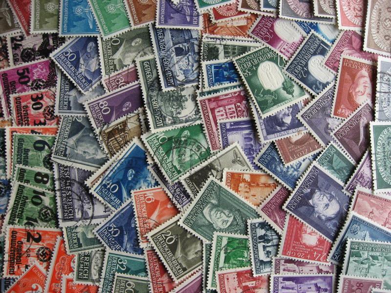 WWII Nazi, Hitler, 105 different Poland Occupation stamps