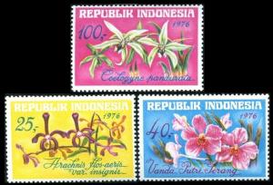 1976 Indonesia 850-852 Flowers 8,50 €