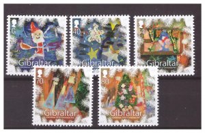 GIBRALTAR 2014 Christmas 5v  MNH