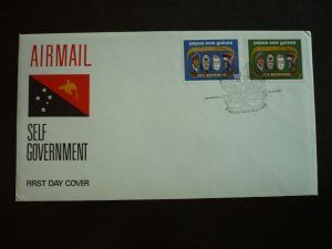 Postal History - Papua New Guinea - Scott# 395-396 - First Day Cover