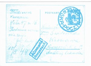 Poland 1994 postal card with Scout cancels