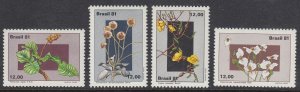 Brazil 1760-3 Flowers mnh