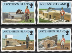 Thematic stamps ASCENSION 2000 FORTS 806/9 mint