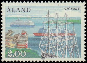 Finland-Aland Islands #23, Complete Set, 1984, Ships, Never Hinged