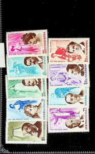 Romania Sc 1605-13 MNH Set of 1964 - Theater, Actor's roles