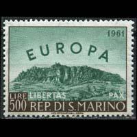 SAN MARINO 1961 - Scott# 490 Europa Set of 1 LH