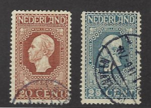 Netherlands  SC#95-96 Used F-VF SCV$19.75...Value!