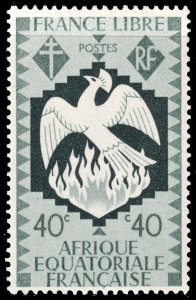 French Equatorial Africa #146  MNH - 30c dp org Phoenix (1941)