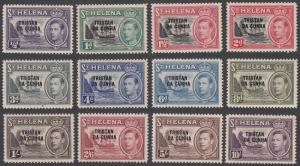 Tristan Da Cunha 1-12 MVLH CV $85.00