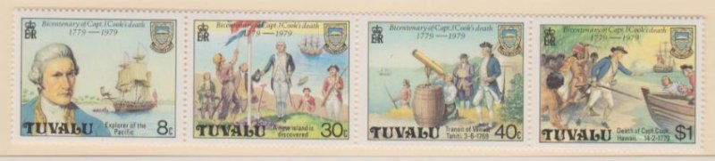 Tuvalu Scott #117a Stamps - Mint NH Strip of 4