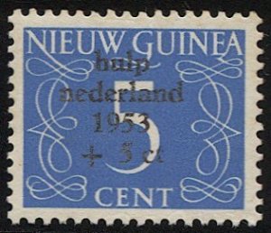 NETHERLANDS NEW GUINEA 1953 Sc B1  MLH 5c + 5c Semi-postal