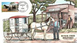 #3090 Rural Free Delivery Collins FDC