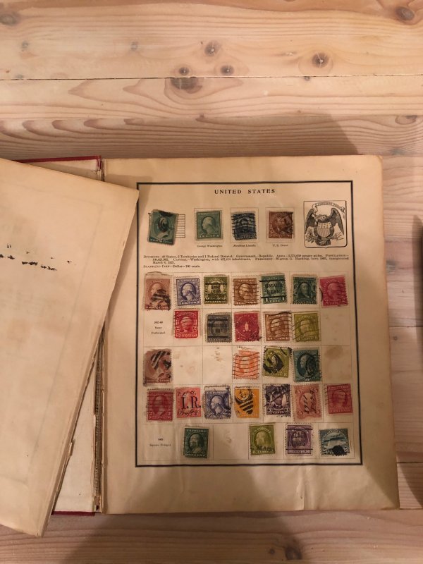 Modern Stamp Album Circa 1921