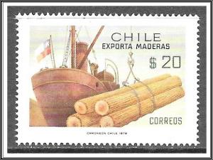 Chile #516 Loading Timber MNH