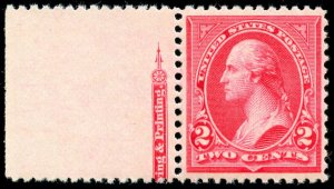 momen: US Stamps #252 Mint OG NH XF