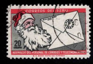 Peru Scott 494 Used Santa Claus  stamp