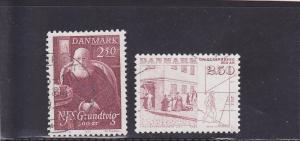 Denmark  Scott#  747-8  Used