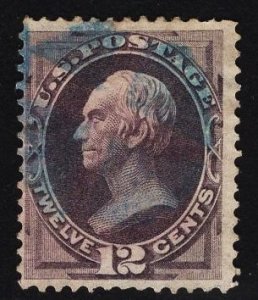 US Stamp #151 12c Dull Violet Clay USED SCV $200