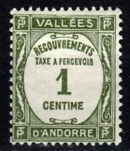 Andorra (Fr) #J16 F-VF Unused CV $3.25 (X3606)