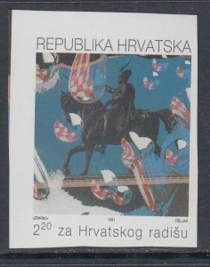 Croatia RA25a Imperf MNH VF