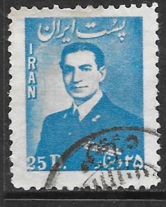 Iran 953: 25d Mohammad Reza Shah Pahlavi, used, F-VF