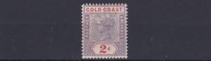 GOLD COAST   1898      SG 27B    2D   DULL MAUVE/ORANGE  RED   MH   CAT £50 