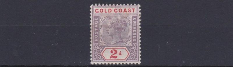 GOLD COAST   1898      SG 27B    2D   DULL MAUVE/ORANGE  RED   MH   CAT £50 