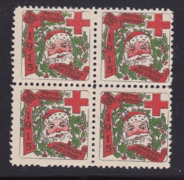 US Christmas Seal WX16 1915 Block of 4 MNH - $40 cv