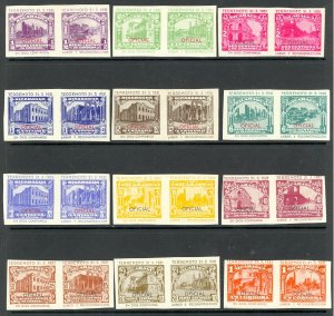 NICARAGUA 1931 UNADOPTED SEMI POSTAL OFFICIALS Eathquake Relief Set Sc 556 MH